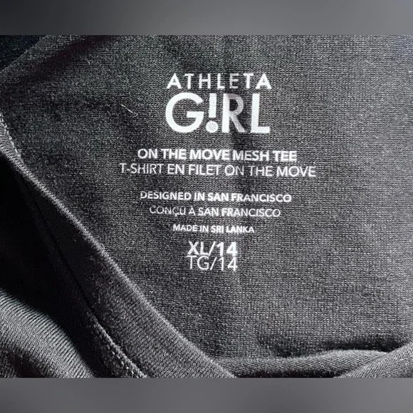 Athleta On The Move Mesh Tee - Picture 4 of 5